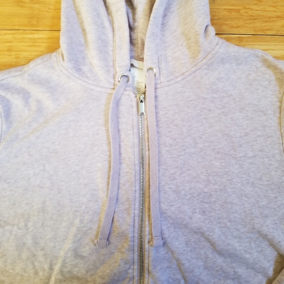Women's H&M Basic Full Zip Hoodie Size Large - Picture 3 of 8